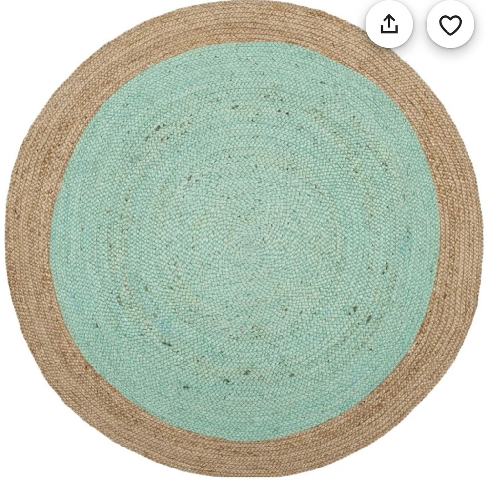 NWT Round Jute Rug